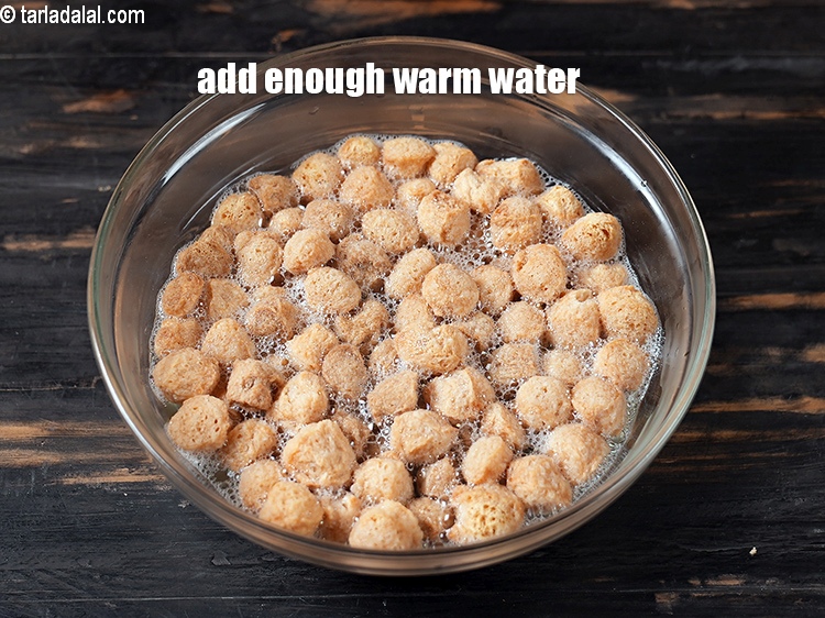 Step 5 – Add enough warm water.