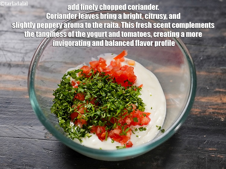 Step 5 – Add 1 tbsp finely <a href="https://www.tarladalal.com/glossary-chopped-coriander-783i">chopped coriander (dhania)</a>. Coriander leaves bring a bright, citrusy, and …