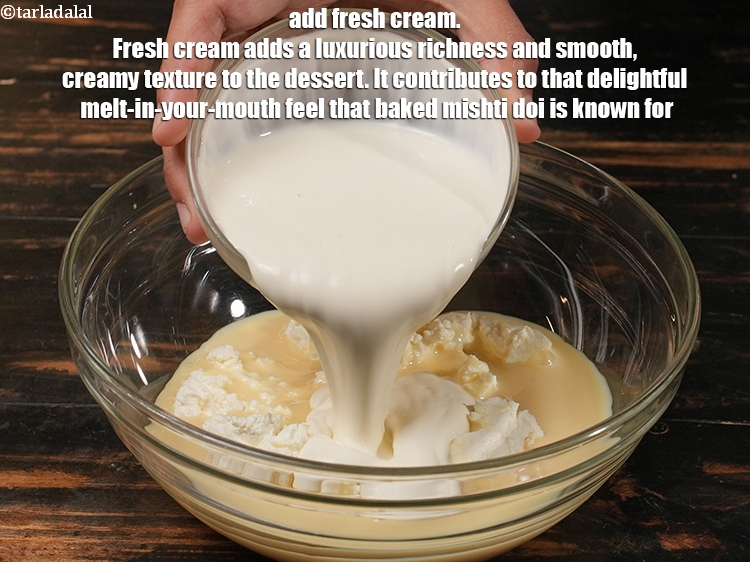 Step 5 – Add &frac34; cup <a href="https://www.tarladalal.com/glossary-fresh-cream-1877i">fresh cream</a>. Fresh cream adds a luxurious richness and smooth, creamy …