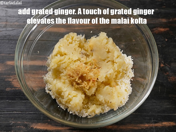 Step 6 – Add 1 tsp <a href="https://www.tarladalal.com/glossary-grated-ginger-943i">grated ginger (adrak)</a>. A touch of grated ginger elevates the flavour …