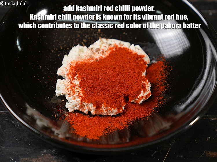 Step 5 – Add &frac12; tbsp <a href="https://www.tarladalal.com/glossary-kashmiri-red-chilli-powder-kashmiri-mirch-powder-2684i">kashmiri red chilli powder</a>. Kashmiri chili powder is known for its …