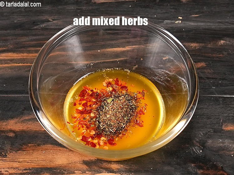 Step 8 – Add &frac12; tsp mixed herbs.