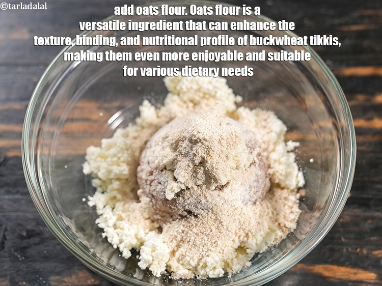 Step 5 – Add 2 tbsp <a href="https://www.tarladalal.com/glossary-oats-flour-oats-atta-2201i">oats flour</a>. Oats flour is a versatile ingredient that can enhance …