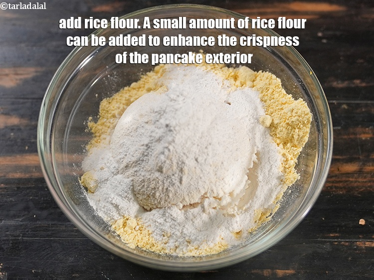 Step 21 – Add 1/4 cup&nbsp;<a href="https://www.tarladalal.com/glossary-rice-flour-chawal-ka-atta-534i">rice flour (chawal ka atta)</a>. A small amount of rice flour can …