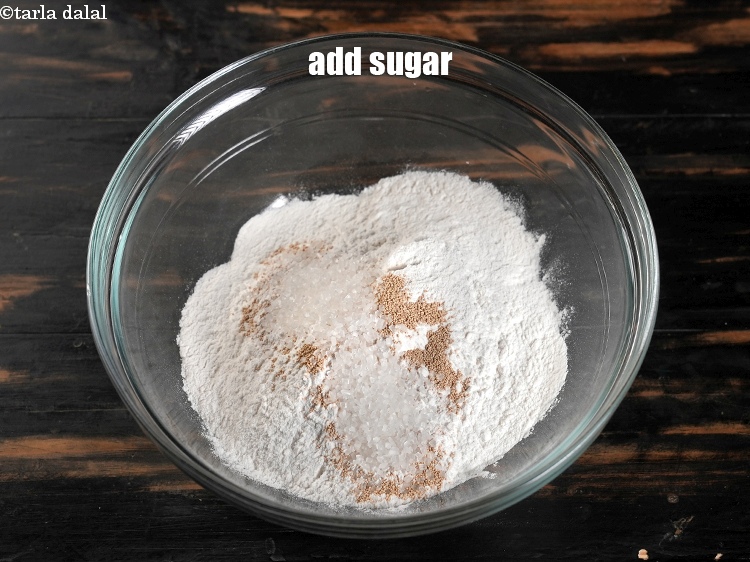 Step 5 – Add 2 tsp sugar.