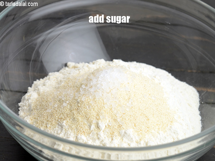 Step 6 – Add 1 tsp&nbsp;<a href="https://www.tarladalal.com/glossary-sugar-chini-shakkar-278i">sugar</a>.