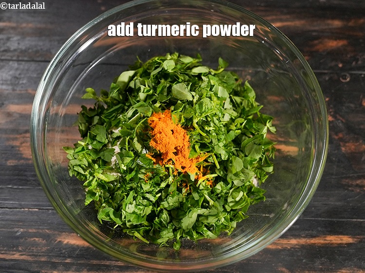 Step 5 – Add 1/2 tsp <a href="https://www.tarladalal.com/glossary-turmeric-powder-haldi-645i">turmeric powder (haldi)</a>.