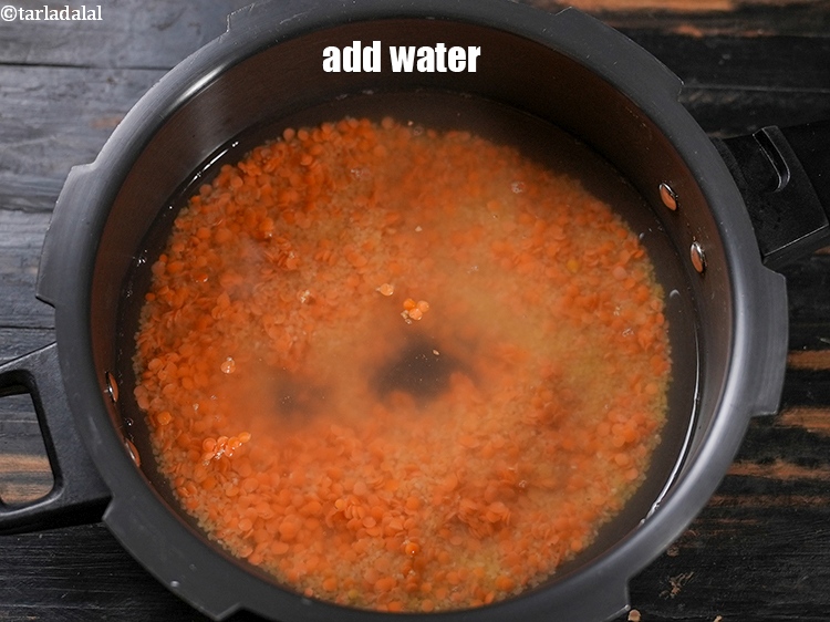 Step 5 – Add 3 cups of water.
