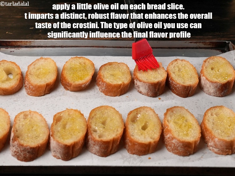Step 5 – Apply a little <a href="https://www.tarladalal.com/glossary-olive-oil-451i">olive oil</a>&nbsp;on each bread slice. t imparts a distinct, robust flavor …