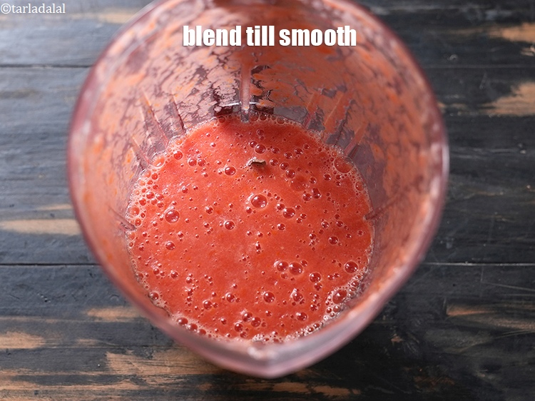 Step 13 – Blend <strong>lycopene rich tomato juice | good for heart Indian homemade tomato juice | anti …