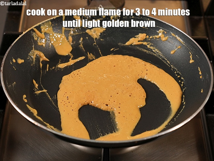 Step 5 – Cook on a medium flame for 3 to 4 minutes until light golden brown, while …