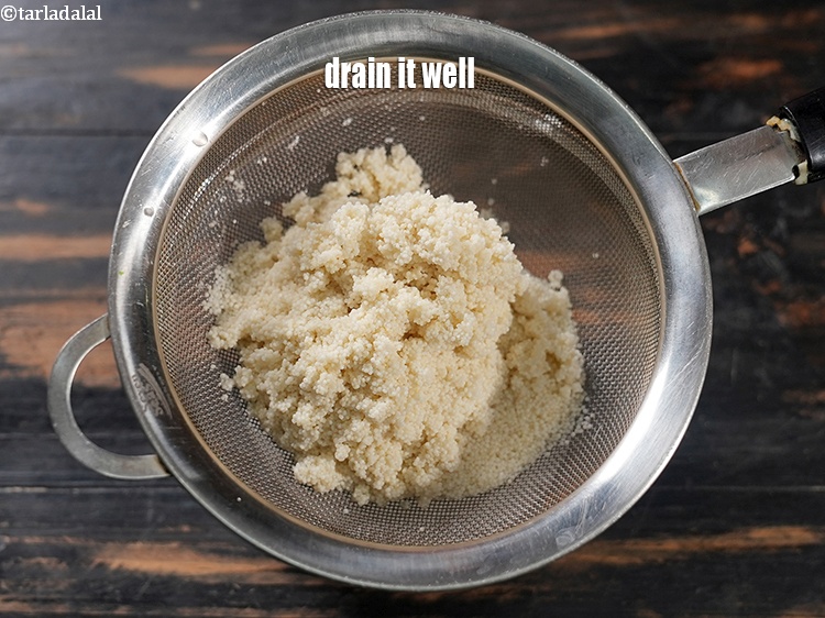 Step 5 – Drain it well.