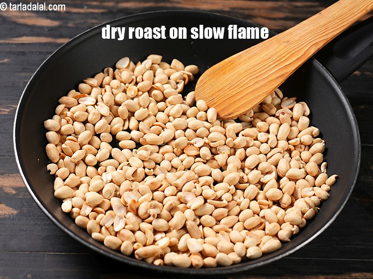 Step 5 – Dry roast on slow flame for 5 minutes, while stirring occassionally.
