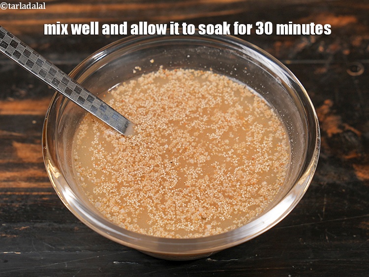 Step 5 – Mix well and allow it to soak for 30 minutes.