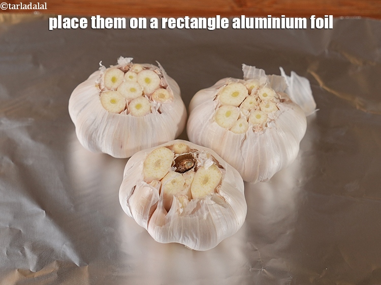 Step 5 – Place them on a rectangle aluminium foil.