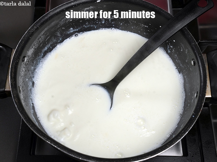 Step 5 – Mix well and simmer for 5 minutes.
