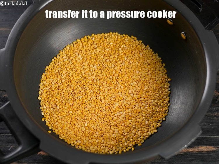 Step 5 – Transfer it to a pressure cooker.