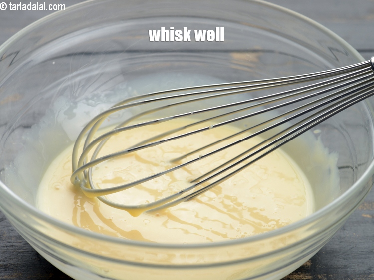 Step 8 – Whisk well until light.