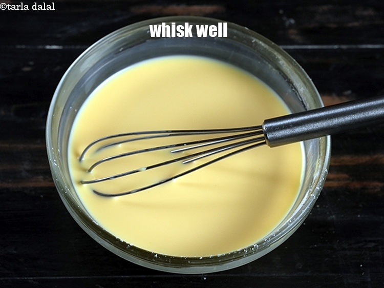 Step 5 – Whisk well and keep aside.