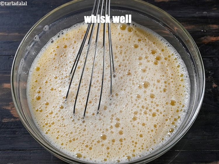 Step 5 – Whisk well till no lumps remain. Keep aside.