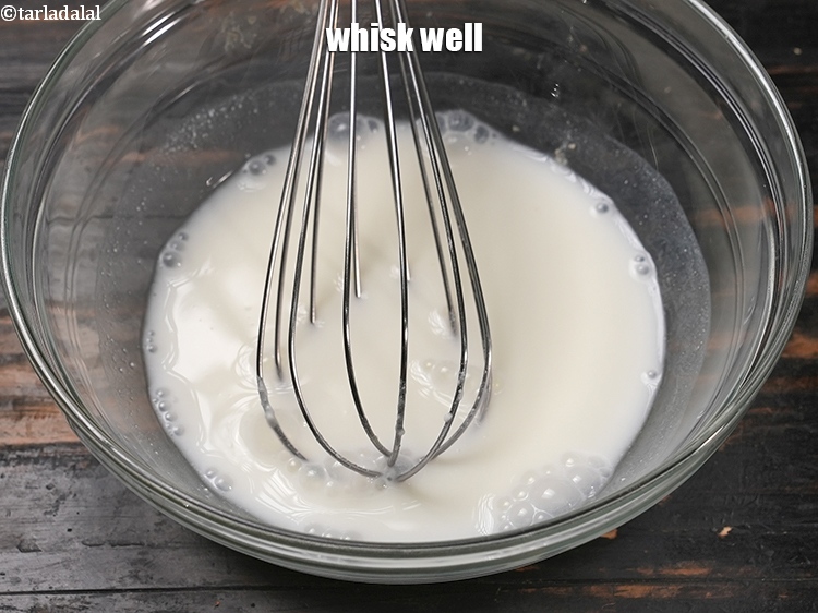 Step 5 – Whisk well and keep aside.