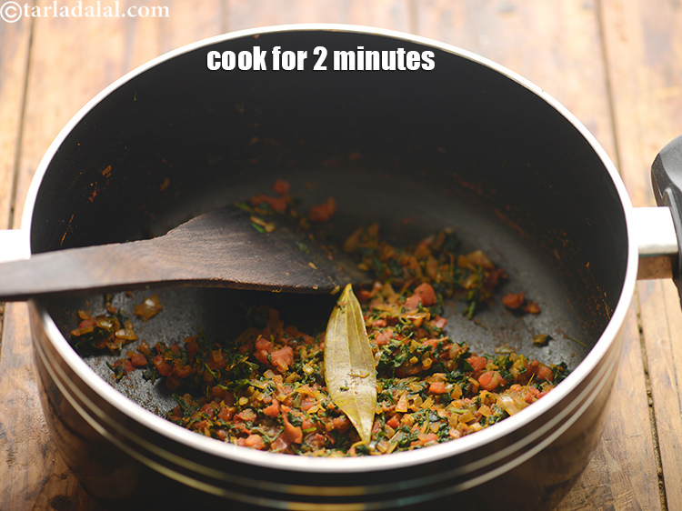 Step 46 – Cook on a medium flame for 2 minutes, while stirring occasionally.