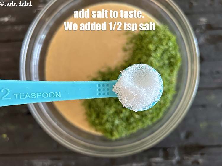 Step 32 – Add salt to taste. We added 1/2&nbsp;tsp salt.&nbsp;