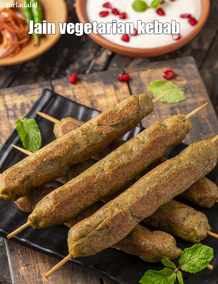Step 38 – Serve&nbsp;<strong>Chana Dal Seekh Kebabs recipe | Jain kebab | healthy tava&nbsp;Chana Dal Seekh Kebab |&nbsp;</strong>immediately …