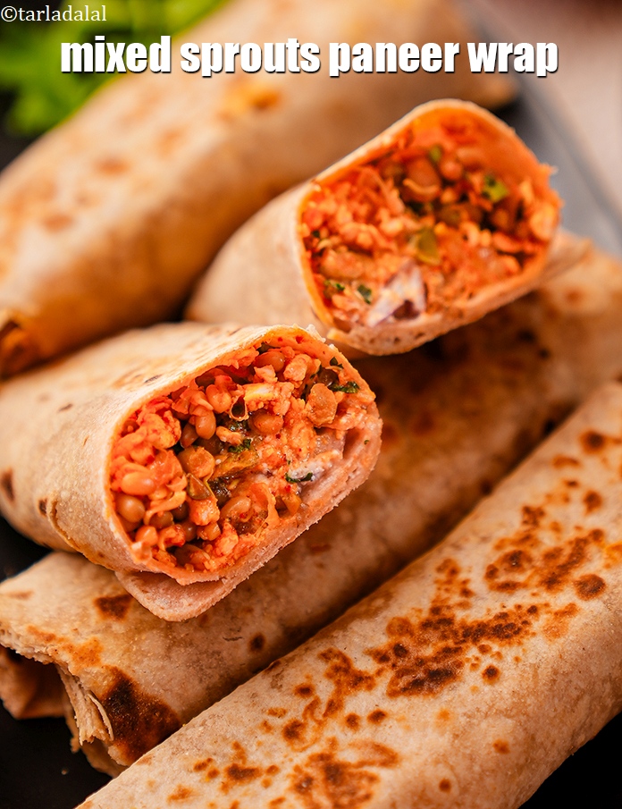 Step 39 – Wrap a tissue paper around each wrap and serve immediately.