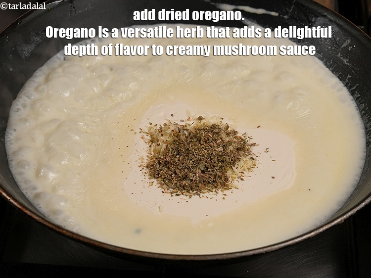 Step 33 – Add 1 tsp <a href="https://www.tarladalal.com/glossary-dried-oregano-268i">dried oregano</a>. Oregano is a versatile herb that adds a delightful …
