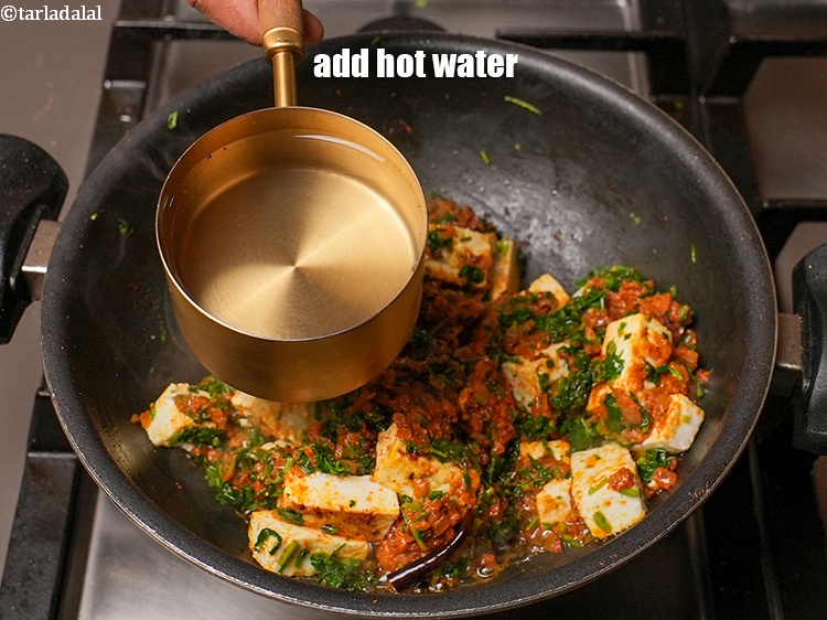 Step 32 – Add 1 cup hot water.