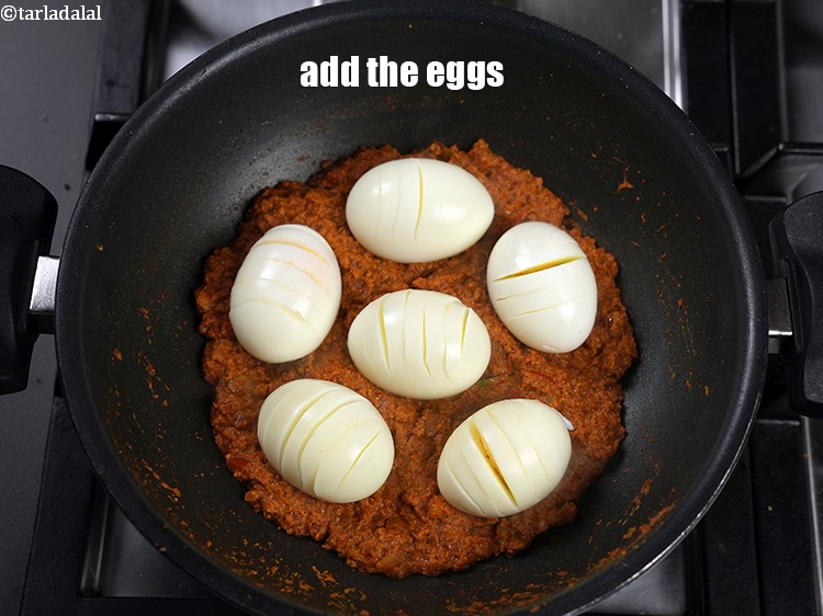 Step 32 – Add the eggs.