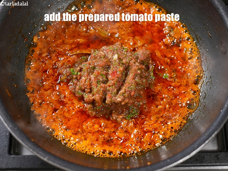 Step 32 – Add the prepared tomato paste.