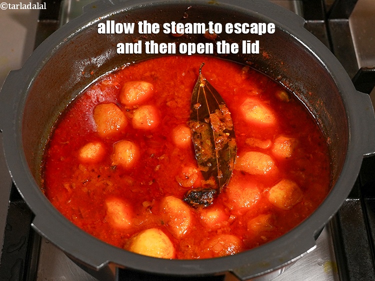 Step 32 – Allow the steam to escape and then open the lid.