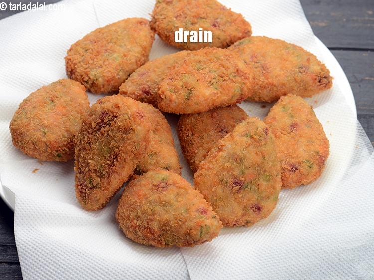 Step 33 – Drain on absorbent paper.