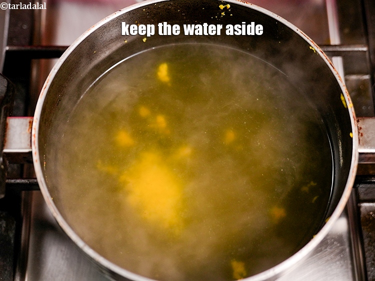 Step 32 – Keep the water aside.