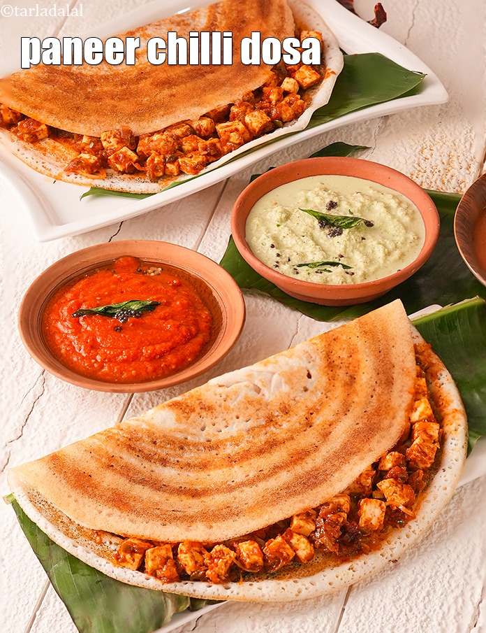 स्टेप 38 – <strong>पनीर डोसा</strong> को | <strong>पनीर चिली डोसा | भारतीय नाश्ता …