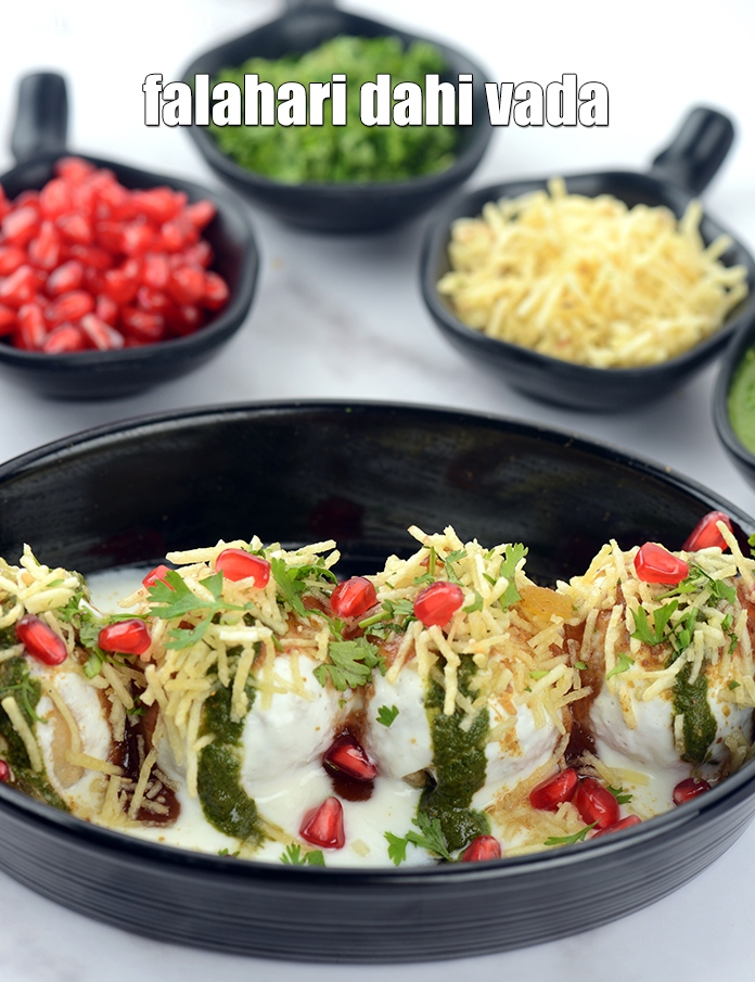 Step 33 – Serve<strong> vrat ka dahi vada | falahari dahi vada | upvas dahi vada recipe |</strong> …