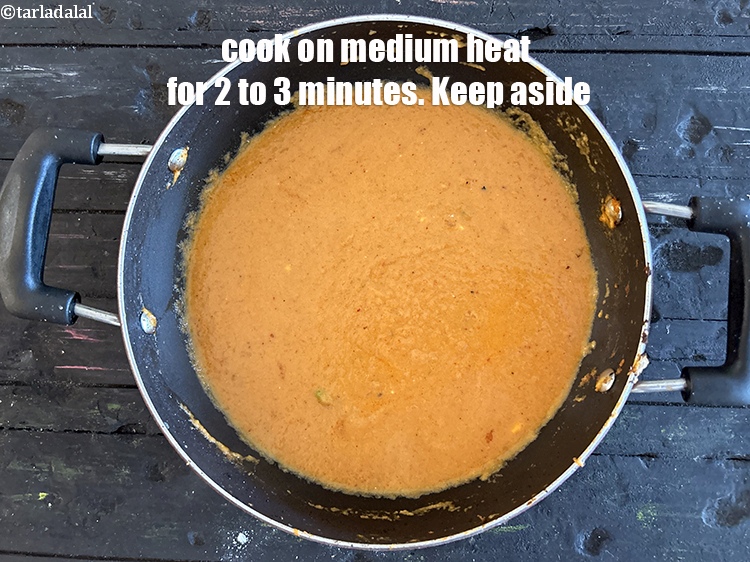 Step 45 – Cook on a medium flame for 2 to 3 minutes. Keep aside.