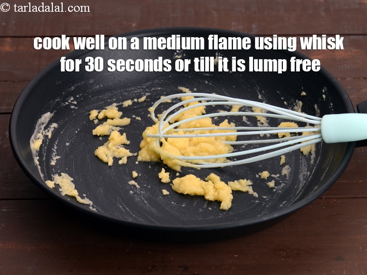 Step 34 – Cook well on a medium flame using whisk for 30 seconds or till it is …