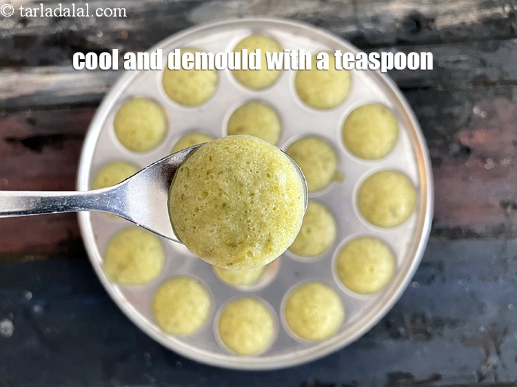 Step 33 – Cool and&nbsp;demould with a teaspoon.