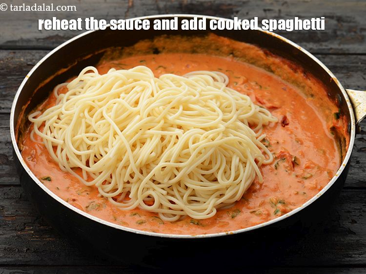 Step 33 – Just before serving <strong>basil and tomato pasta recipe | tomato basil pasta | spaghetti with …