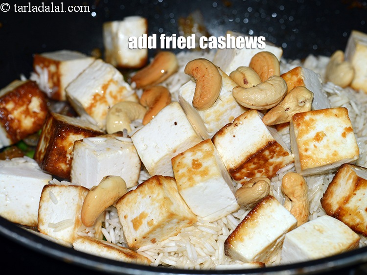 Step 32 – Add the fried cashews.