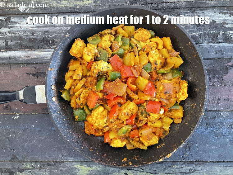 Step 32 – Cook on a medium flame for 1 to 2 minutes, while stirring occasionally.