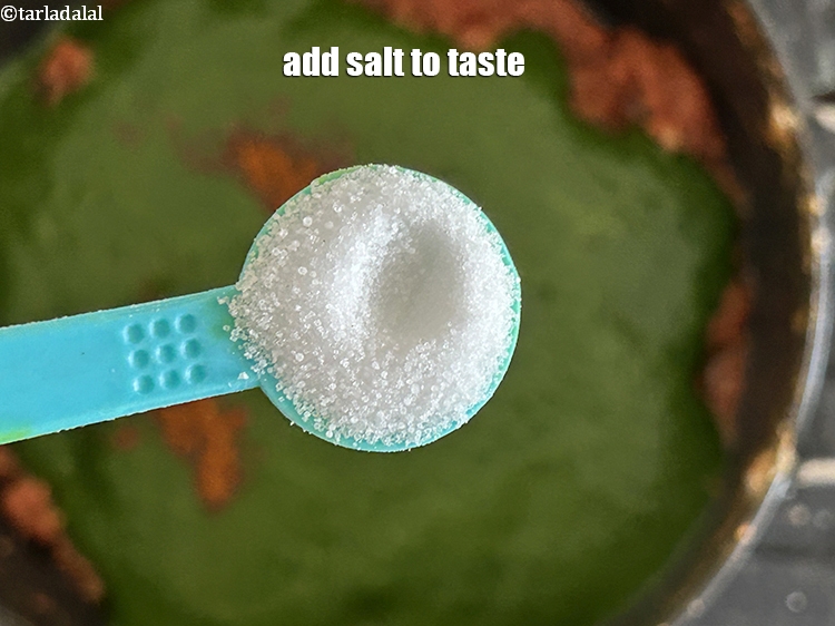 Step 33 – Add salt to taste.