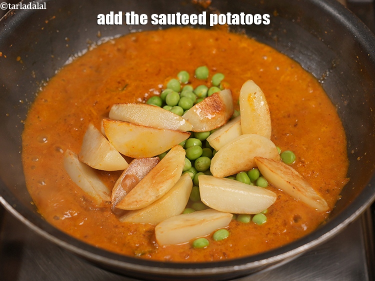 Step 33 – Add the sauteed potatoes.