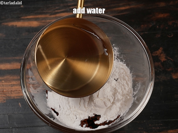 Step 32 – Add &frac12; cup water.