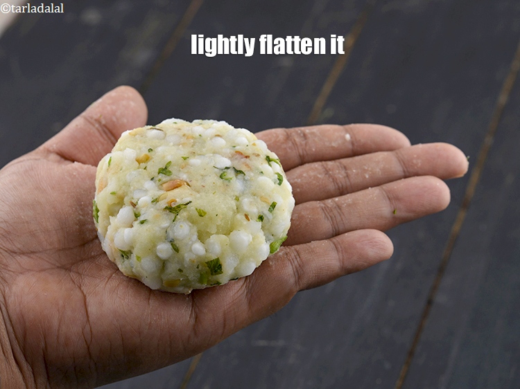 Step 33 – Now lightly flatten it. Keep aside.