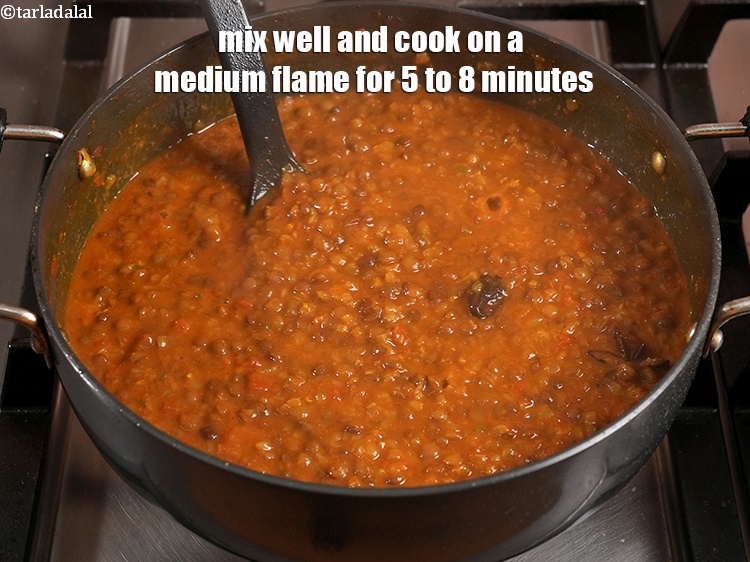 Step 33 – Mix well and cook on a medium flame for 5 to 8 minutes, while stirring …