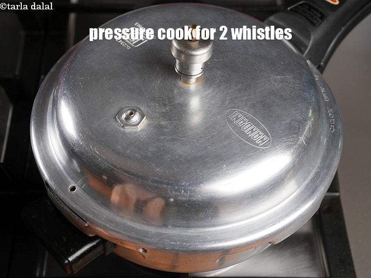 Step 33 – Mix well and pressure cook for 2 whistles.
